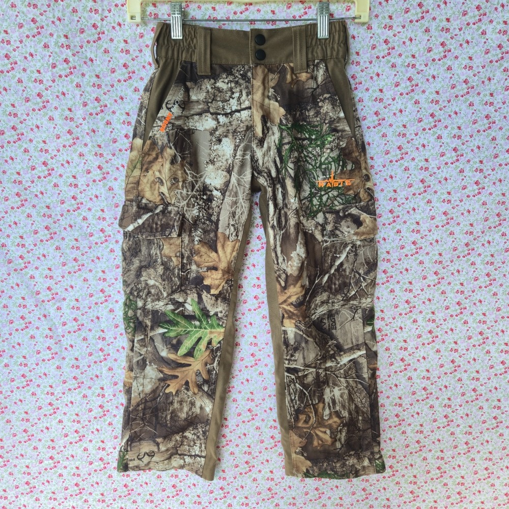 Habit Youth Camo Hunting Pants S/P RealTree Edge Cub Cargo Insulated